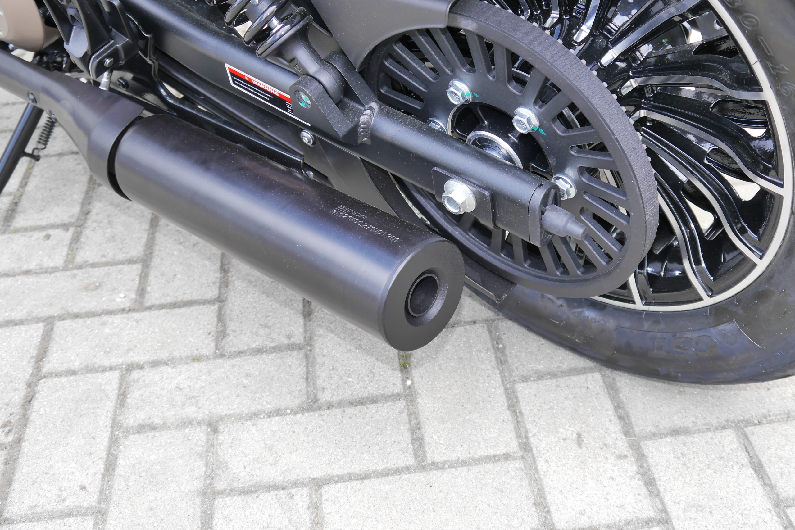Verstellbarer Auspuffumbau Benda Rock 125
